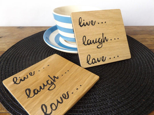 Live Laugh Love Coaster Set