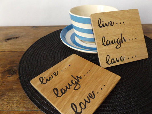 Live Laugh Love Coaster Set