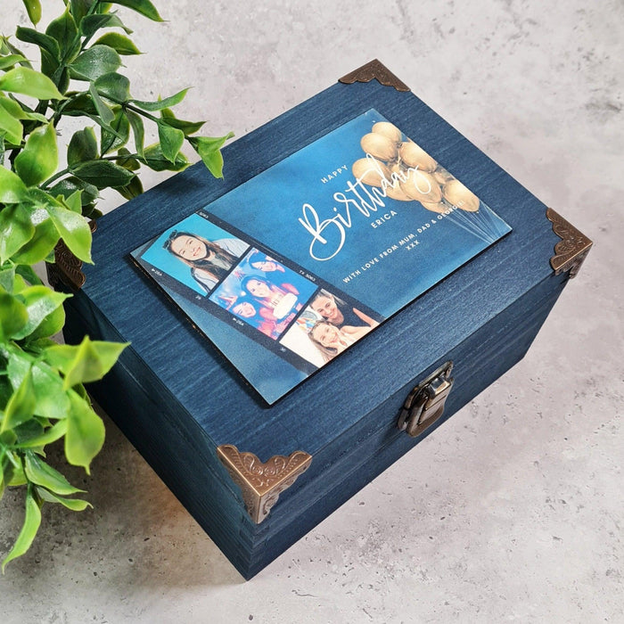 Personalised 50th Birthday Gifts for Her Keepsake Memory Box 