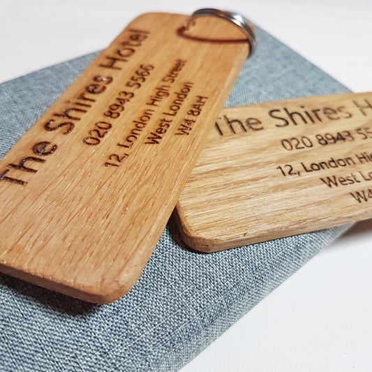 Personalised Business Address Keyring