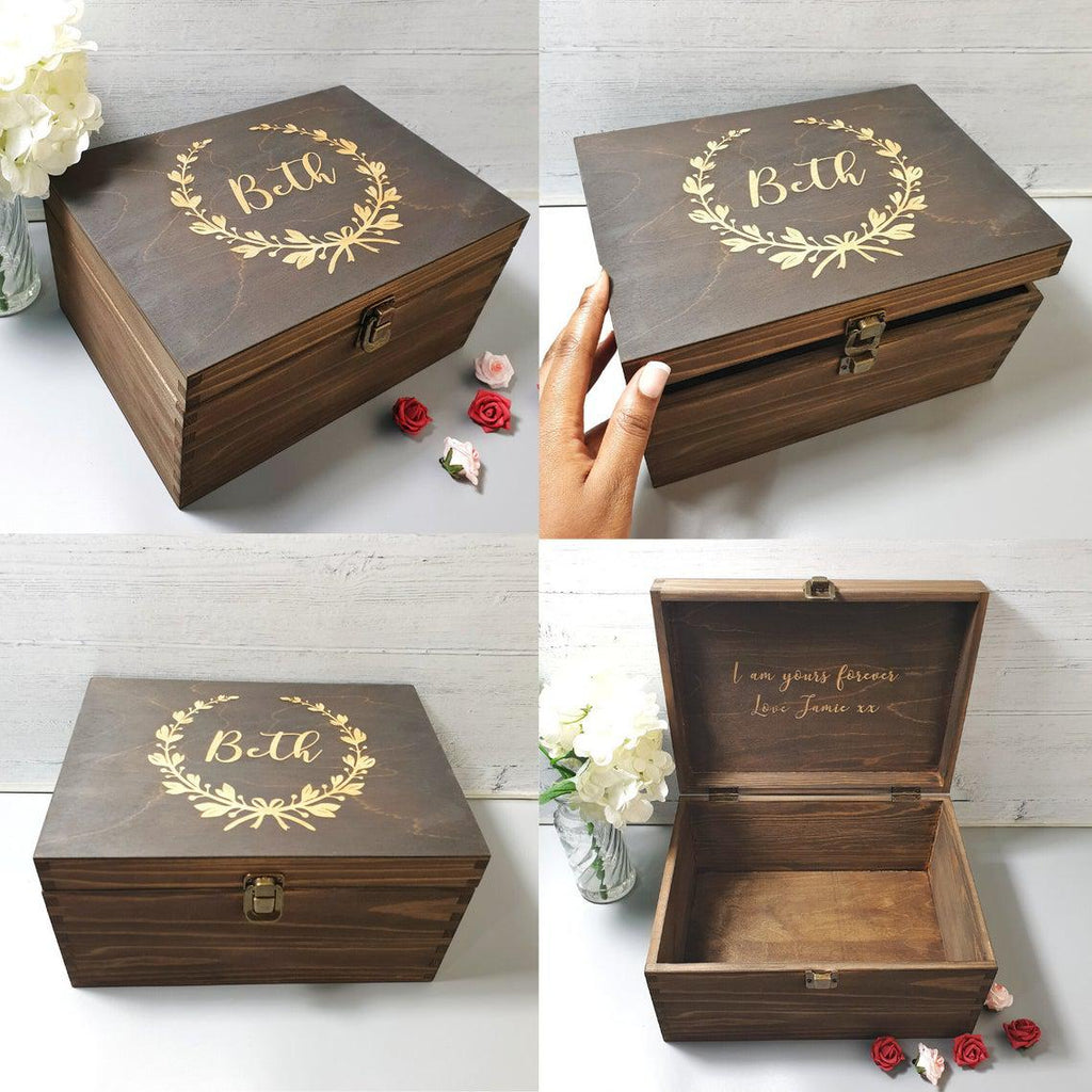 Personalised Wooden Boxes I Keepsake Box I Memory Box I Engraved Box ...