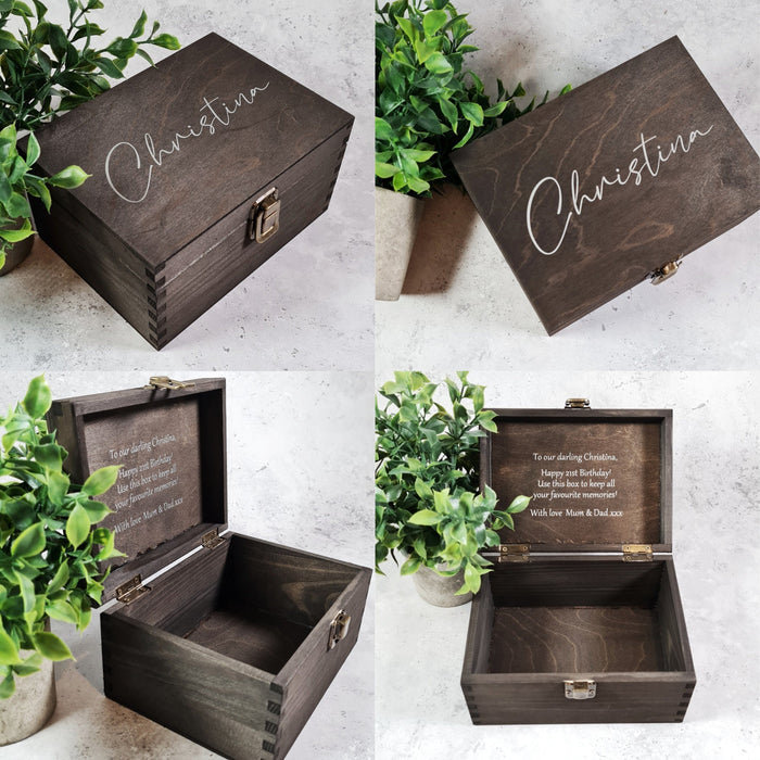Large Wedding Keepsake Box With Lock, Wedding Memories Holder, Rustic  Wedding Gift for Couple, Anniversary Box, Personalised Wooden Box 