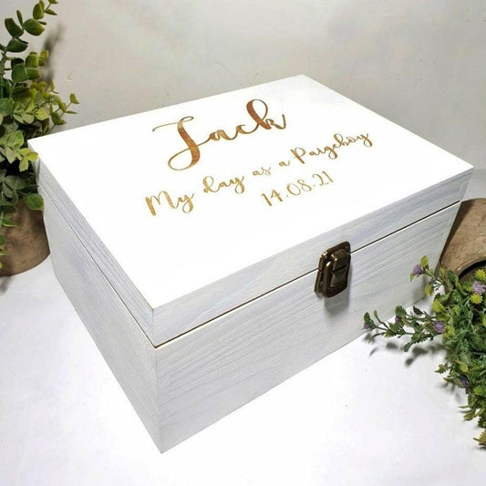 Personalised Page Boy Wedding Guest Gift I Engraved Gift Box Usher