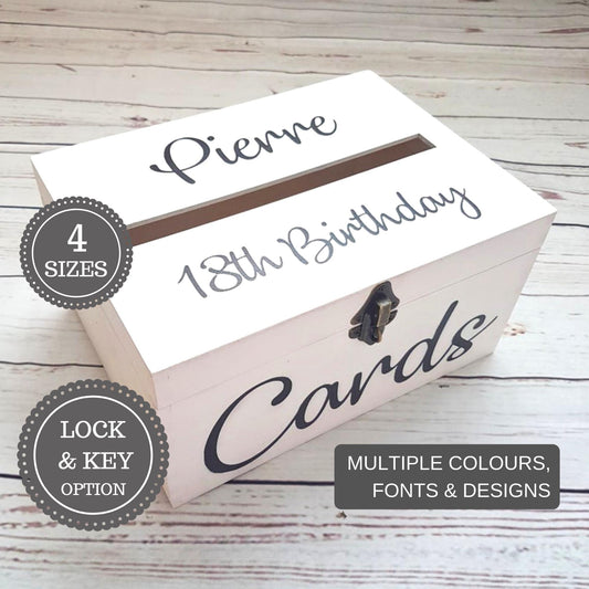 Personalised Party Card Box