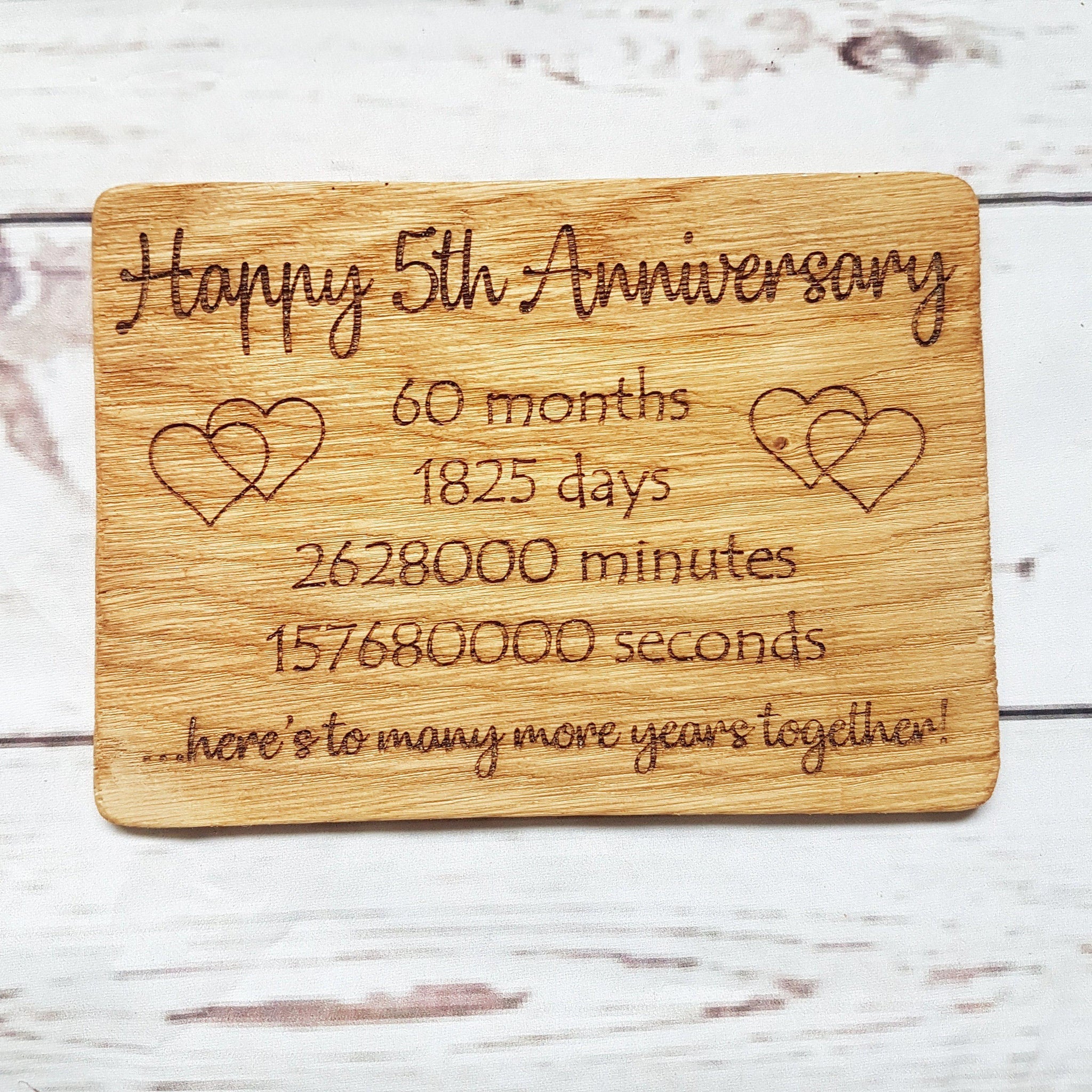 Wooden Celebrations Postcards I 5th Anniversary Cards I Wedding Cards ...