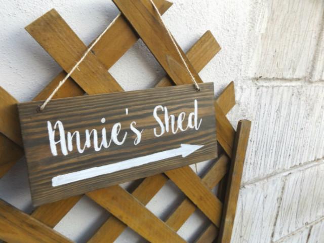 Personalised shed sign I Make Memento