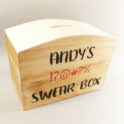 Personalised swear box - money box