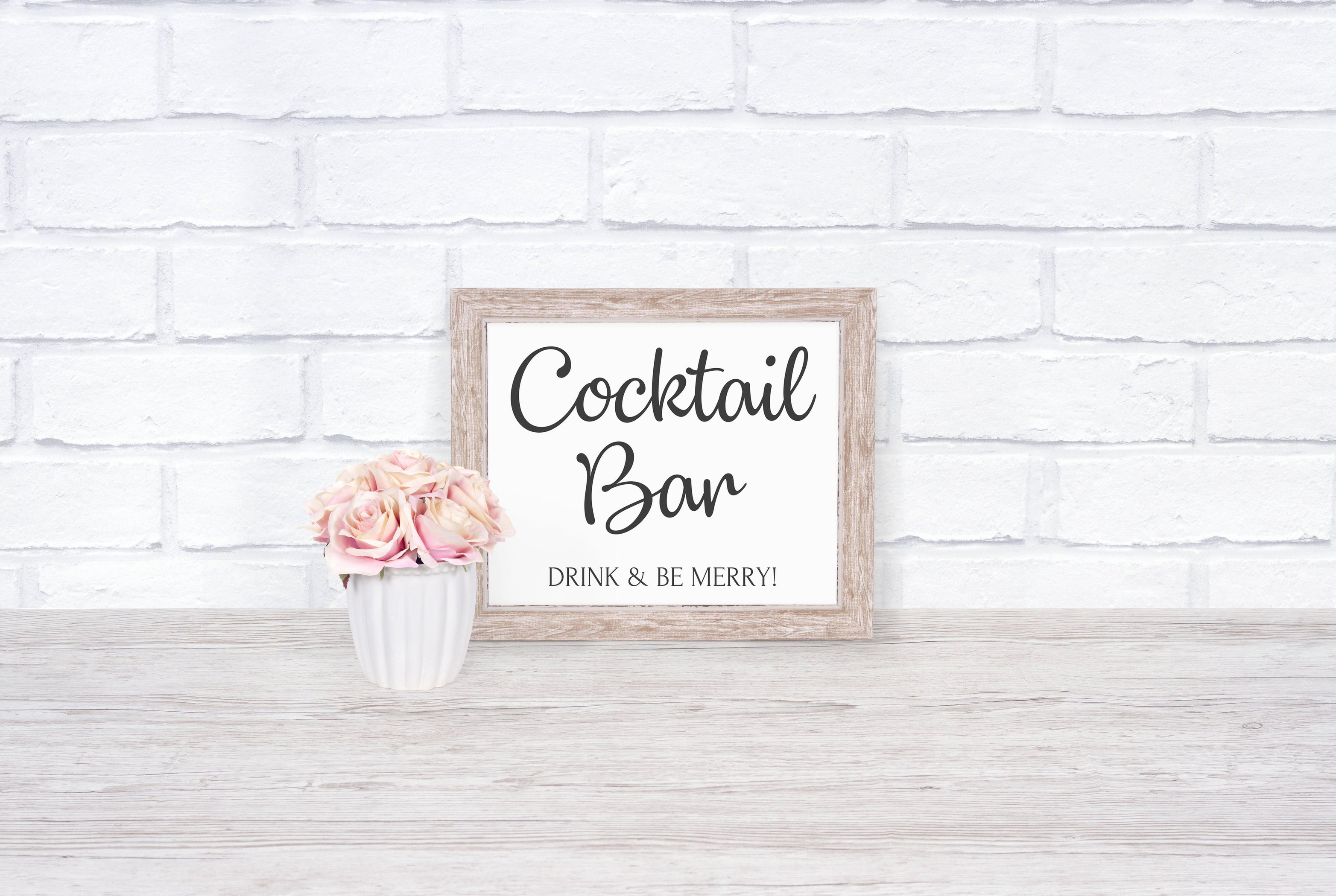 Printable Cocktail Party Sign I Make Memento