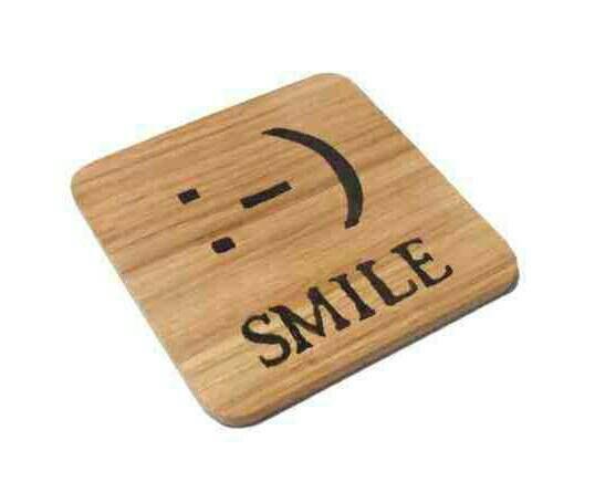 Smiley Face Emoticon Coaster I Make Memento