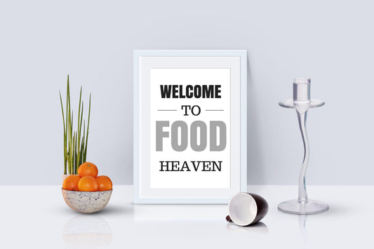 Welcome to Food Heaven Printable Poster